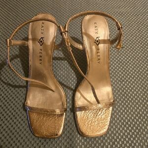 Katy Perry Collections Shimmering Gold Heels